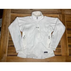 Patagonia Women's R2 Fleece Full Zip Jacket White Size Medium Women’s 25145